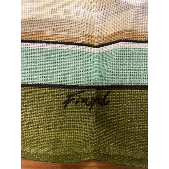 Fingal Irish Linen Irish Coffee Green Tea Towel Wall Hanging 19X30 In - Picture 8 of 12